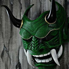 Hannya deemoni mask Jaapani Oni Samurai Noh Kabuki Red Prajna Lateksmaskid Täiskasvanute Unisex Halloween Cosplay Rekvisiidid цена и информация | Праздничные декорации | kaup24.ee