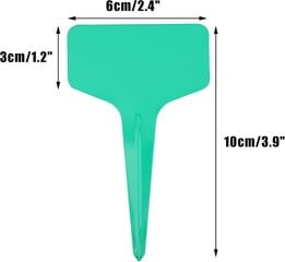 Pakis 100 taimepistikut välivihmaaia sildi jaoks 6 x 10 cm, roheline цена и информация | Садовые инструменты | kaup24.ee