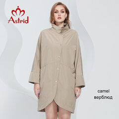 (xL-T001 kaamel)Astrid naiste trentšmantel Naiste jope pluss suuruses pikk Desigual Windbreaker Elegantne mantel Naiste pealisriided Kevad 2024 AS7548 цена и информация | Женские пальто | kaup24.ee