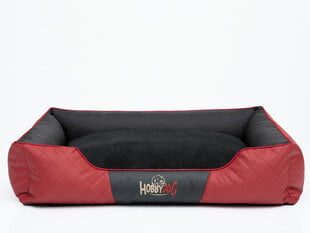 Лежак Cesar Exclusive R2, 84x65 см, черный/красный цена и информация | Лежаки, домики | kaup24.ee