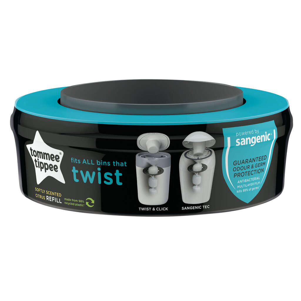 Tommee Tippee kassett Twist Refil mähkmekonteinerile, 1 tk., 85102101 hind ja info | Mähkmed | kaup24.ee