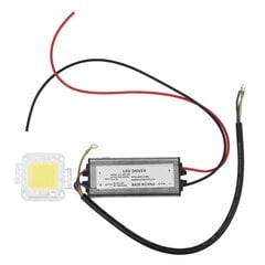 50 W LED-draiver veekindel IP67 toiteallika suure võimsusega adapter + 50 W LED-kiibiga pirn Energiasäästufo hind ja info | Lisatarvikud korpustele | kaup24.ee