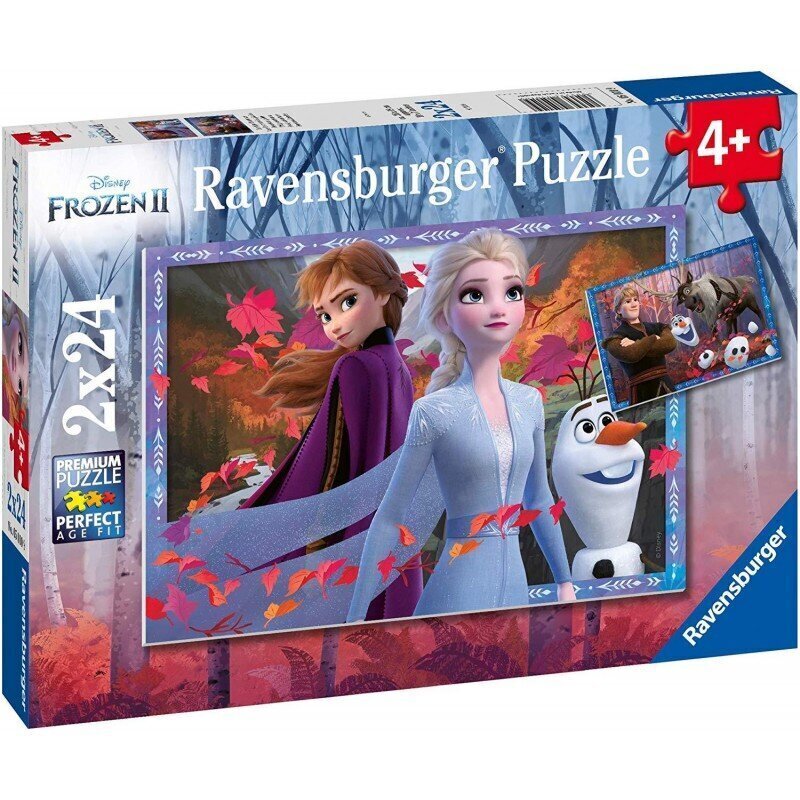 Pusle Ravensburger Frozen 2 Jäised seiklused, 2 x 24 osa, 5010 цена и информация | Pusled | kaup24.ee