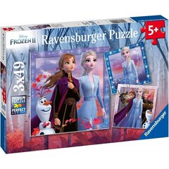 Пазл Ravensburger Ледяная страна 2 (Frozen 2) Путешествие начинается, 3 x 49 д, 5011 цена и информация | Пазлы | kaup24.ee