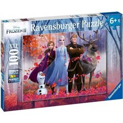 Пазл Ravensburger Ледяная страна 2 (Frozen 2) Лесная магия, 100 частей, 12867 цена и информация | Пазлы | kaup24.ee