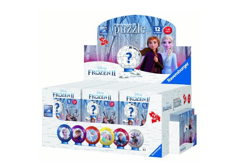 3D pusle Ravensburger Lumekuninganna ja igavene talv 2 (Frozen 2), 11168, 27-osaline hind ja info | Pusled | kaup24.ee