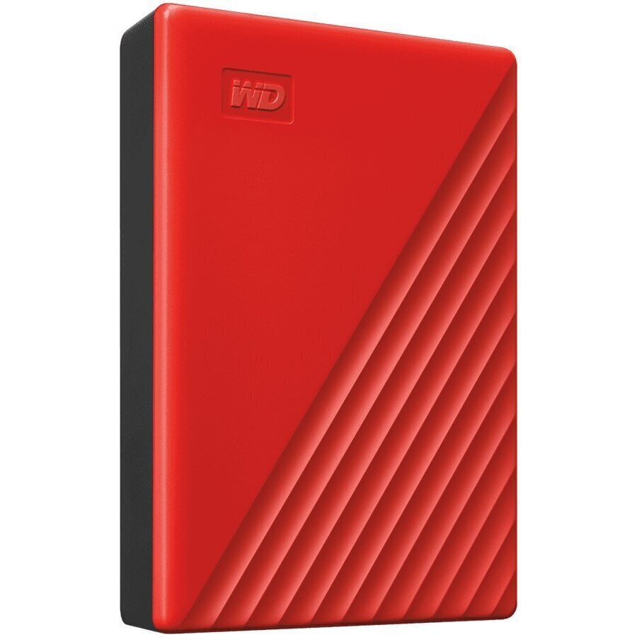 WD My Passport 4TB, USB 3.2, Punane цена и информация | Välised kõvakettad (SSD, HDD) | kaup24.ee