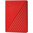 WD My Passport 4TB, USB 3.2, Punane