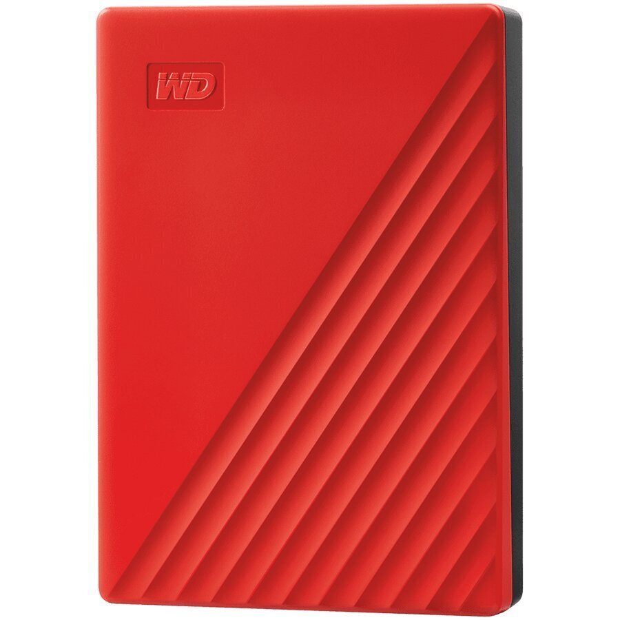 WD My Passport 4TB, USB 3.2, Punane hind ja info | Välised kõvakettad (SSD, HDD) | kaup24.ee