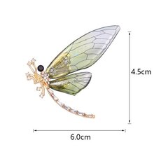 CRYSTAL Dragonfly dekoratiivne pross BZ98 hind ja info | Prossid | kaup24.ee