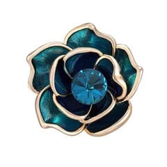 Декоративная брошь CRYSTAL BLUE FLOWER BZ129 цена и информация | Броши | kaup24.ee