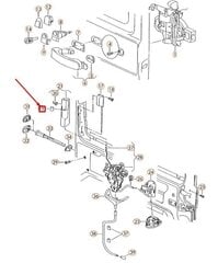 VW T5 Caddy Ручка-кнопка замка сдвижной двери узкая оригинальная 7E08436139B9 цена и информация | Дополнительные принадлежности | kaup24.ee