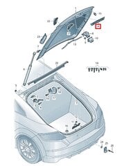 TT TTS TTRS MK3 Tagumise pagasiruumi kaane käepide Ehtne 8S0827574C9B9 hind ja info | Lisaseadmed | kaup24.ee