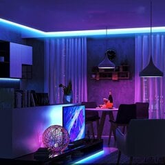 3 m LED-ribavalgustid RGB-ga, valgussilmus, LED-riba USB-toitega, mitmevärviline hind ja info | Peokaunistused | kaup24.ee