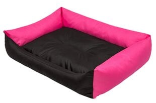 Hobbydog лежак Eco XXL, 105x75 см, розового/черного цвета цена и информация | Лежаки, домики | kaup24.ee