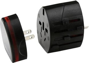 Omega дорожный адаптер 4in1 USB, черный цена и информация | Зарядные устройства для телефонов | kaup24.ee