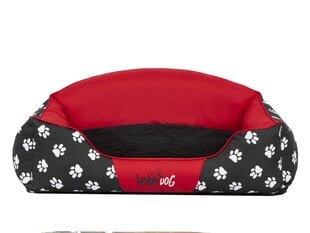 Лежак Hobbydog Exclusive L, красный/черный цена и информация | Лежаки, домики | kaup24.ee