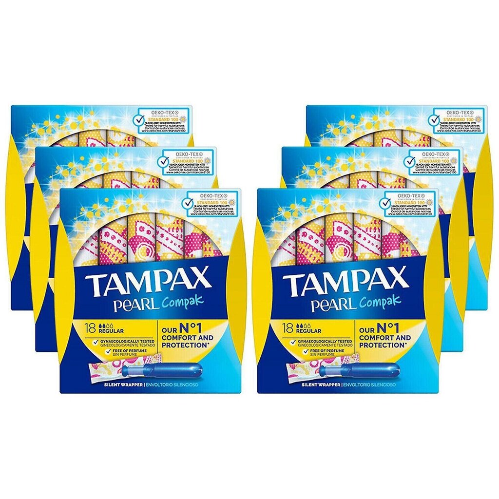 Tampoonid Tampax Compak Regular 18 tk цена и информация | Tampoonid, hügieenisidemed, menstruaalanumad | kaup24.ee