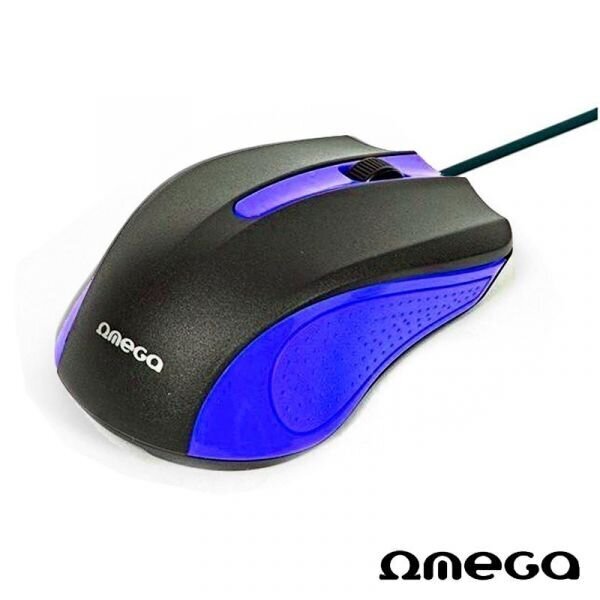 Omega OM-05BL, must/sinine цена и информация | Hiired | kaup24.ee