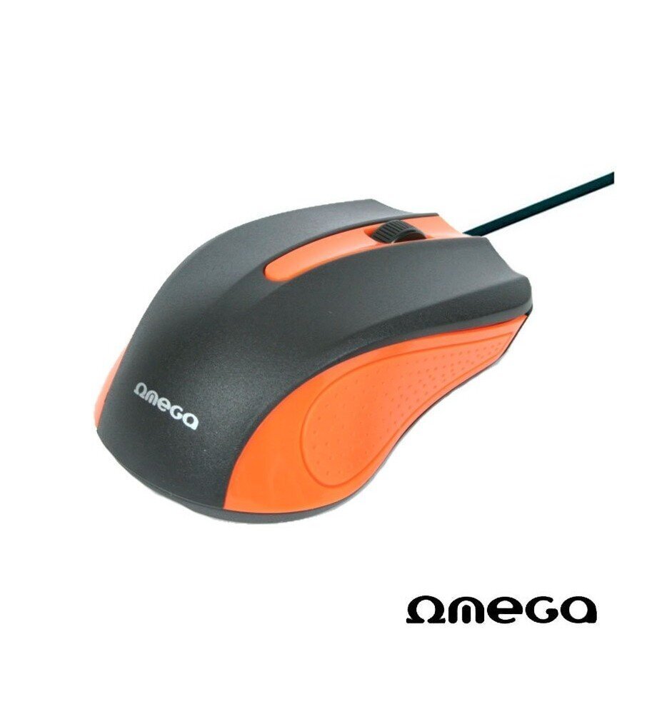 Omega OM-05O, must/oranž hind ja info | Hiired | kaup24.ee