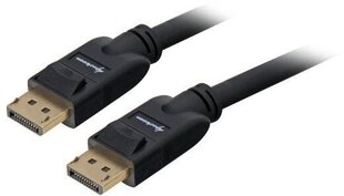 Sharkoon kaabel Displayport 1.3 St -> St 4K 1.0m, must hind ja info | Kaablid ja juhtmed | kaup24.ee