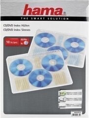 Hama CD kiletasku köidetav Index Sleeves (49835) 10tk. цена и информация | Чехлы для планшетов и электронных книг | kaup24.ee