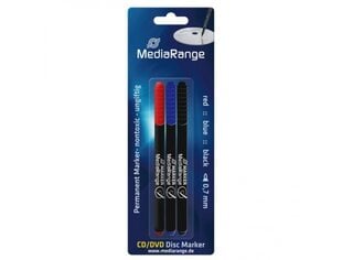 MediaRange CD-marker Permanent Marker 3tk punane/must/sinine цена и информация | Чехлы для планшетов и электронных книг | kaup24.ee