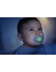 Соска Philips Avent «Ночная М» 6-18 мес., SCF376/22, 2 шт. цена и информация | Пустышки | kaup24.ee