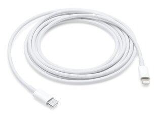 Andmeedastus-, laadimiskaabel Apple MK0X2AM/A USB-C to Lightning 1m, Valge hind ja info | Mobiiltelefonide kaablid | kaup24.ee