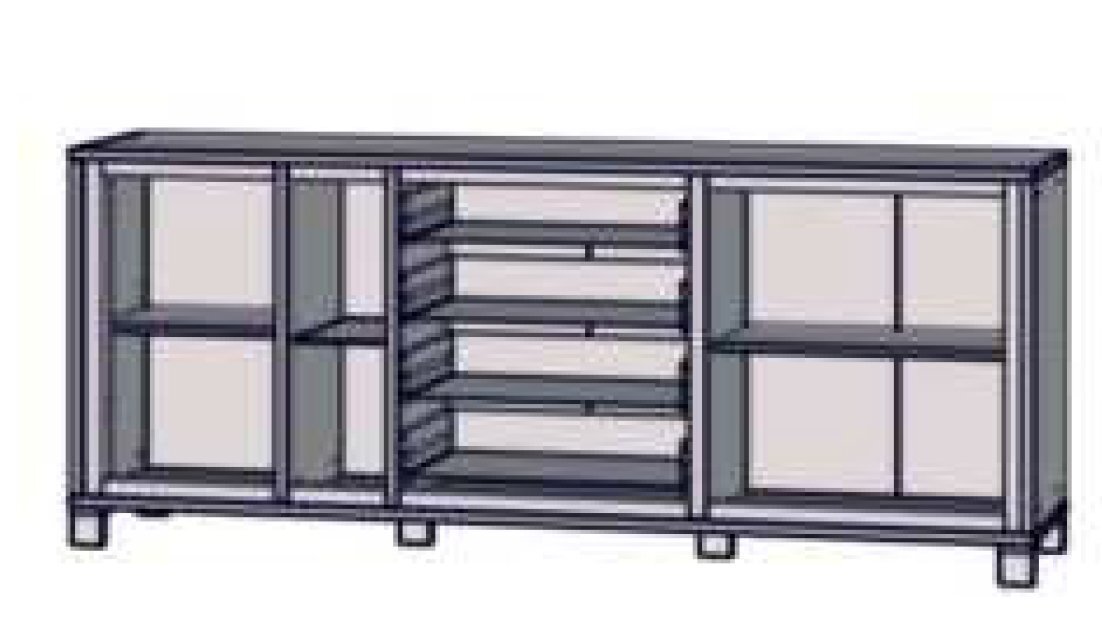 Kummut Forte Trondheim 2D4S, pruun/must hind ja info | Kummutid | kaup24.ee