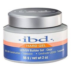 IBD Hard Builder LED/UV küünegeel läbipaistev Clear 56g hind ja info | Maniküüri ja pediküüri tarvikud | kaup24.ee