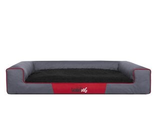 Лежак Hobbydog Victoria Exclusive L, серый / черный, 80x55 см цена и информация | Лежаки, домики | kaup24.ee