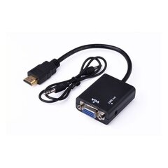 HDMI-VGA-adapter AUX-väljundiga hind ja info | USB jagajad, adapterid | kaup24.ee