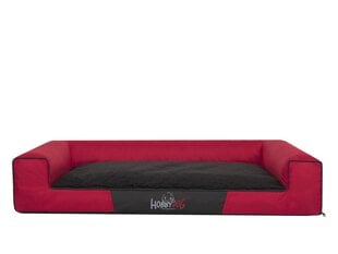 Лежак Hobbydog Victoria Exclusive XL, красный / черный, 100x66 см цена и информация | Лежаки, домики | kaup24.ee