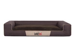 Лежак Hobbydog Victoria Exclusive XXL, коричневый, 118x78 см цена и информация | Лежаки, домики | kaup24.ee