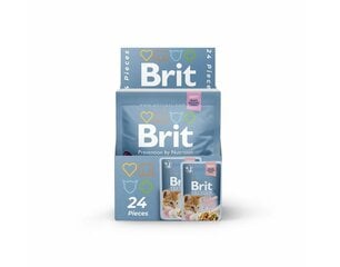 Brit Premium Cat Delicate консервы для кошек в мешочке Chicken for Kitten 85г x 24шт цена и информация | Кошачьи консервы | kaup24.ee