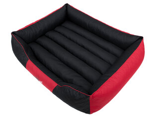 Лежак Hobbydog Premium XXL, красный/черный, 110x90 см цена и информация | Лежаки, домики | kaup24.ee
