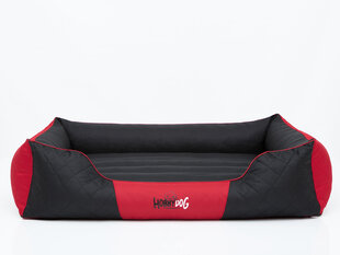 Лежак Hobbydog Premium XL, красный / черный, 85x65 см цена и информация | Лежаки, домики | kaup24.ee