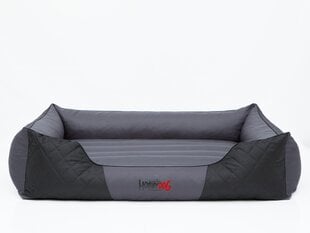 Лежак Hobbydog Premium XXL, серый / черный, 110x90 см цена и информация | Лежаки, домики | kaup24.ee