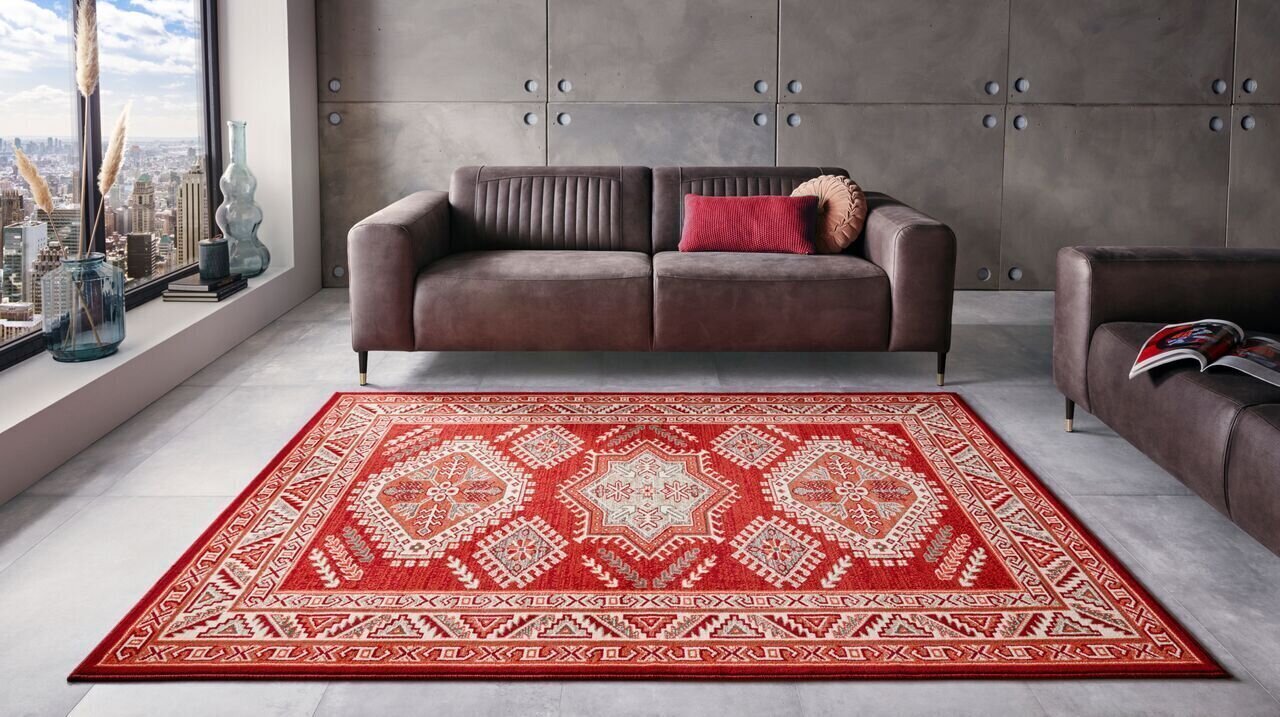 Vaip Nouristan Mirkan Skazar Isfahan 120x170 cm, punane цена и информация | Vaibad | kaup24.ee