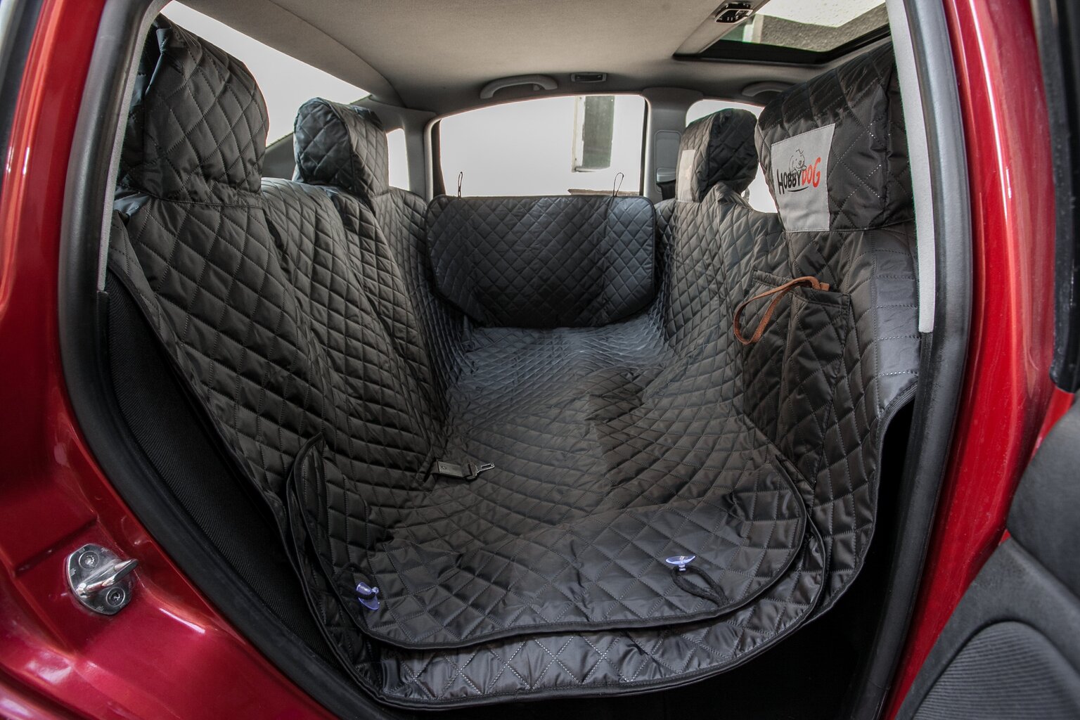 Autoistme kate külgedega Hobbydog, must, 220x140 cm hind ja info | Reisimise tarvikud | kaup24.ee