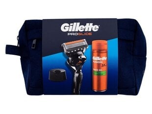 Gillette Kinkekomplekt ProGlide Raseerija + raseerimisgeel 200 ml + raseerija alus hind ja info | Raseerimisvahendid | kaup24.ee