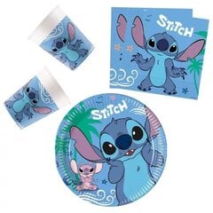 Disney Lilo ja Stitch ühekordsete nõude komplekt, 36 tk hind ja info | Ühekordsed nõud | kaup24.ee