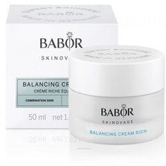 Babor Sodrus balansuojantis kremas mišriai odai "Skinovage" ("Balancing Cream Rich") 50 ml цена и информация | Кремы для лица | kaup24.ee