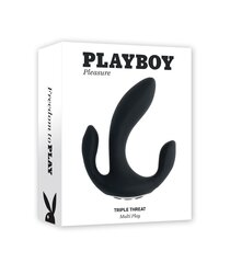 Вибратор Playboy Pleasure Triple Threat, черный цена и информация | Вибраторы | kaup24.ee