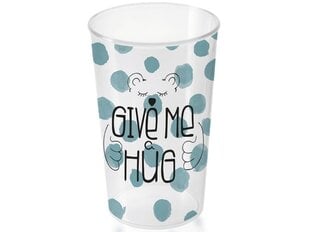 Branq plastikust tass Give me a hug, 250 ml hind ja info | Branq Puhkus | kaup24.ee