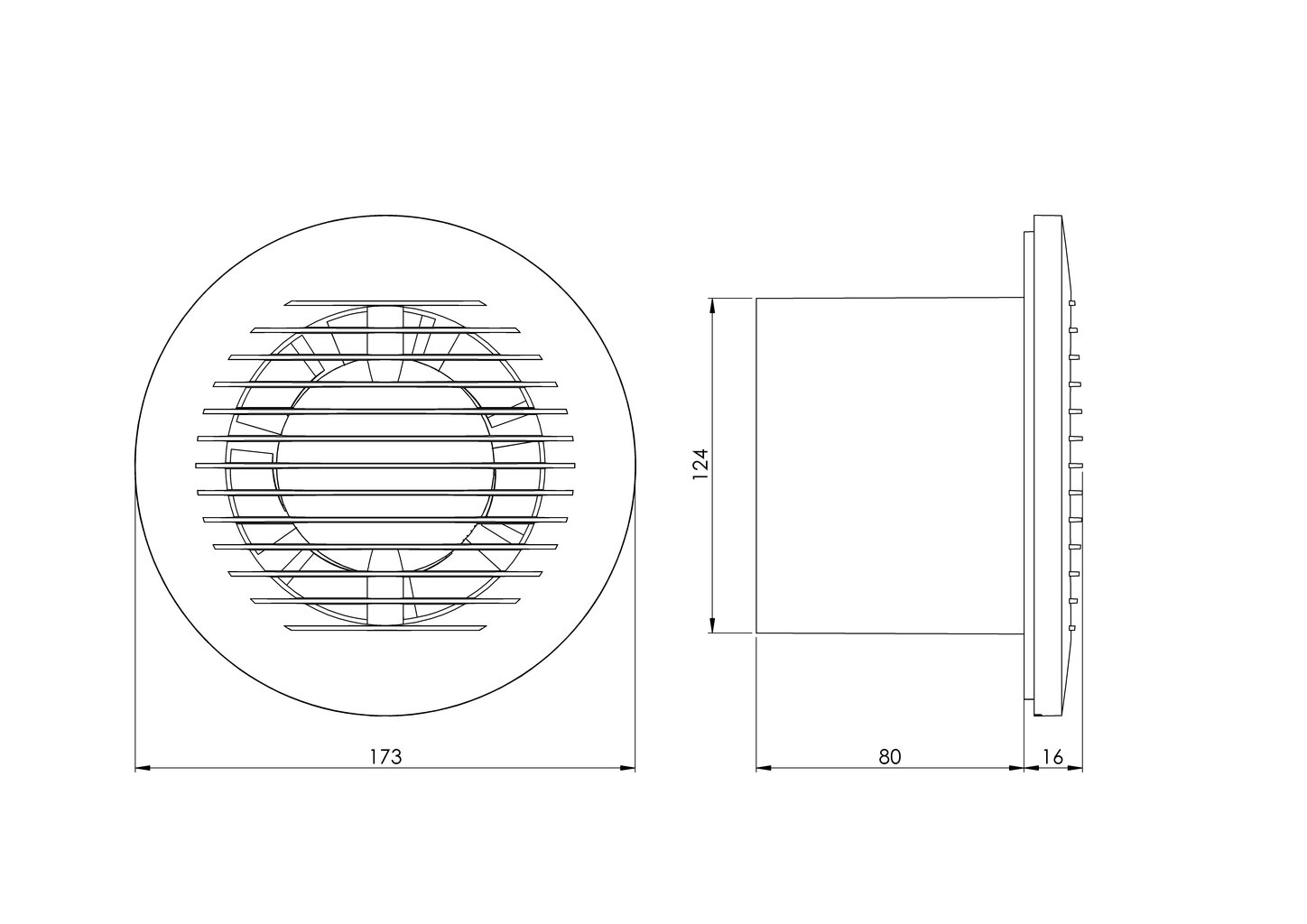 Elektriventilaator Europlast E-Extra EA125HT, Ø125mm, kuullaagriga, taimeri, niiskusanduriga цена и информация | Vannitoa ventilaatorid | kaup24.ee