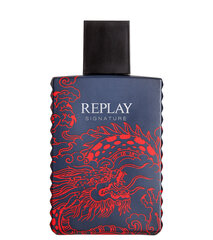 Tualettvesi Replay Signature Red Dragon EDT meestele 50 ml hind ja info | Meeste parfüümid | kaup24.ee