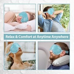 Маска для вачэй Cooling Cooling Mask Facial Cooling Glasses Ice Eye Mask-Blue цена и информация | Защитные стенки, дозаторы для антисептика | kaup24.ee