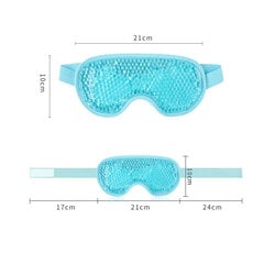 Маска для вачэй Cooling Cooling Mask Facial Cooling Glasses Ice Eye Mask-Blue цена и информация | Защитные стенки, дозаторы для антисептика | kaup24.ee